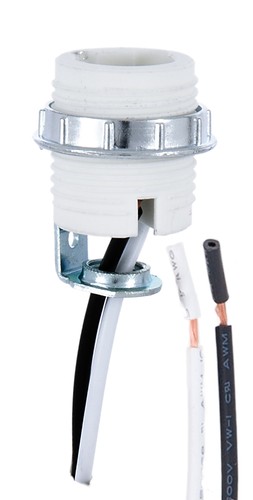Lamp porcelain threaded - porcelain,,